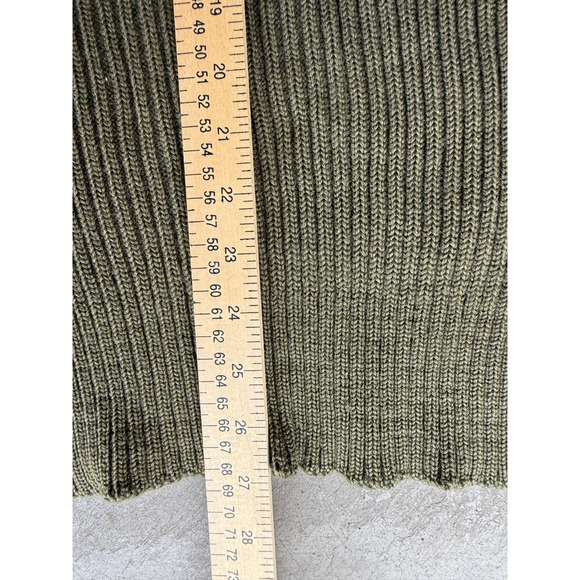 Vintage 90s USMC Size Small Sweater Service Wool Marine Corps Green - Picture 4 of 6